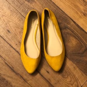 Mustard yellow flats size 9